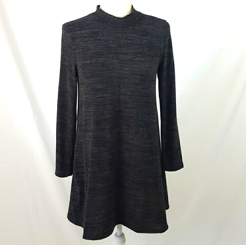 Pink Rose - Mock Turtleneck Sweater Dress